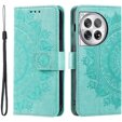 Cu clapetă pentru OnePlus 12 5G, Mandala, verde