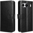 Cu clapetă pentru OnePlus Nord 4, Crazy Horse Wallet, negru