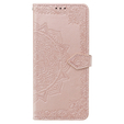 Cu clapetă pentru Oppo A58 4G, Mandala, roz rose gold