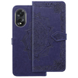 Cu clapetă pentru Oppo A58 4G, Mandala, violet