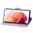 Cu clapetă pentru Oppo A80, Butterfly, violet