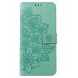 Cu clapetă pentru Realme 11 Pro 5G / Pro+ 5G, Mandala Flower, verde