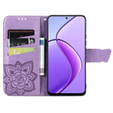 Cu clapetă pentru Realme 12, Butterfly, violet