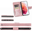 Cu clapetă pentru Realme 12 Pro 5G / 12 Pro+ 5G, Butterfly, roz rose gold