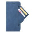 Cu clapetă pentru Samsung Galaxy A51, Card Slot, albastru