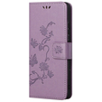 Cu clapetă pentru Samsung Galaxy M23, Butterfly, violet