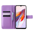 Cu clapetă pentru Xiaomi Redmi 12C, Wallet, Smart Magnet, violet