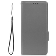 Cu clapetă pentru Xiaomi Redmi Note 12 5G / POCO X5 5G, Wallet Litchi Magnet, gri