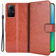 Cu clapetă pentru Xiaomi Redmi Note 12S, Wallet, maro