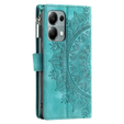 Cu clapetă pentru Xiaomi Redmi Note 13 Pro 4G, Mandala, verde