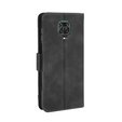 Cu clapetă pentru Xiaomi Redmi Note 9S/9 Pro/9 Pro Max, Card Slot, negru