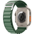 Curea din nailon pentru Apple Watch 1/2/3/4/4/5/6/6/7/8/SE/ULTRA 42/44/45/49mm, verde