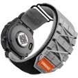 ERBORD Quickfit curea din nylon pentru Garmin Fenix 5X/6X/6X PRO/7X, gri