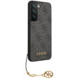 GUESS Huse pentru Samsung Galaxy S23+ Plus, 4G Charms Collection Hardcase, gri