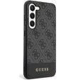 GUESS Huse pentru Samsung Galaxy S24+ Plus, 4G Bottom Stripe, gri