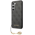 GUESS Huse pentru Samsung Galaxy S24+ Plus, 4G Charms Collection Hardcase, gri