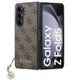 GUESS Huse pentru Samsung Galaxy Z Fold 5, 4G Charms Collection Hardcase, maro