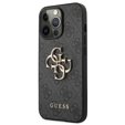 GUESS Huse pentru iPhone 13 / 13 Pro, 4G Big Metal Logo, gri