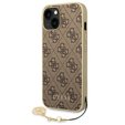 GUESS Huse pentru iPhone 14, 4G Charms Collection Hardcase, maro