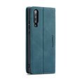 Husa CASEME pentru Samsung Galaxy A70, Leather Wallet Case, albastru