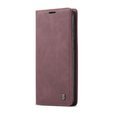 Husa CASEME pentru Xiaomi do Redmi Note 9s / 9 Pro, Leather Wallet Case, maroon