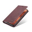 Husa CASEME pentru Xiaomi do Redmi Note 9s / 9 Pro, Leather Wallet Case, maroon