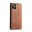 Husa CASEME pentru iPhone 11, Leather Wallet Case, verde