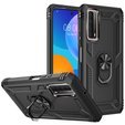 Husă blindată pentru Huawei P Smart 2021, Nox Case Ring, negru