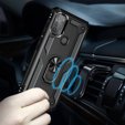 Husă blindată pentru Motorola Moto G50, Nox Case Ring, negru