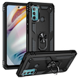 Husă blindată pentru Motorola Moto G60, Nox Case Ring, negru