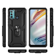 Husă blindată pentru Motorola Moto G60, Nox Case Ring, negru