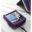 Husa blindată pentru Samsung Galaxy Z Flip 5 5G, Dexnor Clip Holder, violet