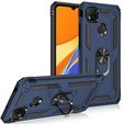 Husă blindată pentru Xiaomi Redmi 9C, Nox Case Ring, albastru închis