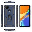 Husă blindată pentru Xiaomi Redmi 9C, Nox Case Ring, albastru închis