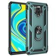 Husă blindată pentru Xiaomi Redmi Note 9S / 9 Pro, Nox Case Ring, verde