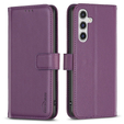 Husa cu clapetă pentru Samsung Galaxy A35 5G, BINFEN Wallet, violet închis