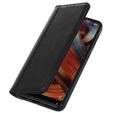 Husa cu clapetă pentru Xiaomi Poco F6 Pro, Split Leather, negru