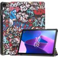 Husă pentru Lenovo Tab M10 10.1 Gen 3 TB-328FU/TB-328XU, Smartcase, graffiti