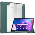 Husă pentru Lenovo Tab M10 Plus 10.6 Gen 3 TB-125F TB-128F, Smartcase Hybrid, cu spațiu pentru stylus, verde închis