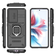 Husă pentru Oppo Reno 11F 5G, KickStand Camera Lens, negru