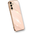 Husă pentru Samsung Galaxy A25 5G, Glamour CamShield, roz + sticlă 9H