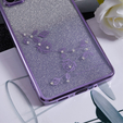 Husă pentru Samsung Galaxy S20 FE, Glitter Flower, violet