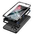 Husa pentru Samsung Galaxy S23 Ultra, Magnetic Dual Glass, negru