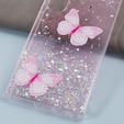 Husă pentru Samsung Galaxy S24 Ultra, Glitter Butterfly, roz