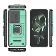 Husă pentru Xiaomi 13T / 13T Pro, KickStand Camera Lens, verde