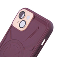 Husă pentru iPhone 15 Plus, ERBORD Armor Mag, maroon