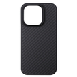 Husă pentru iPhone 15 Pro, Aramid Fiber Cover, negru