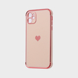 Huse pentru Apple iPhone 11, Electro heart, roz rose gold