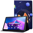 Huse pentru Lenovo Tab M10 Plus 10.6 Gen 3 125F/128F, Stand Case Card Slot, astronaut dog