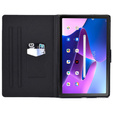 Huse pentru Lenovo Tab M10 Plus 10.6 Gen 3 125F/128F, Stand Case Card Slot, astronaut dog